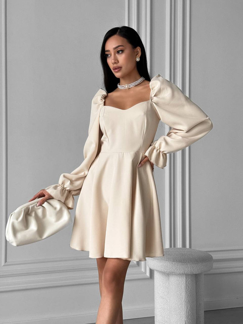 Maeve Cocktail Dress Beige