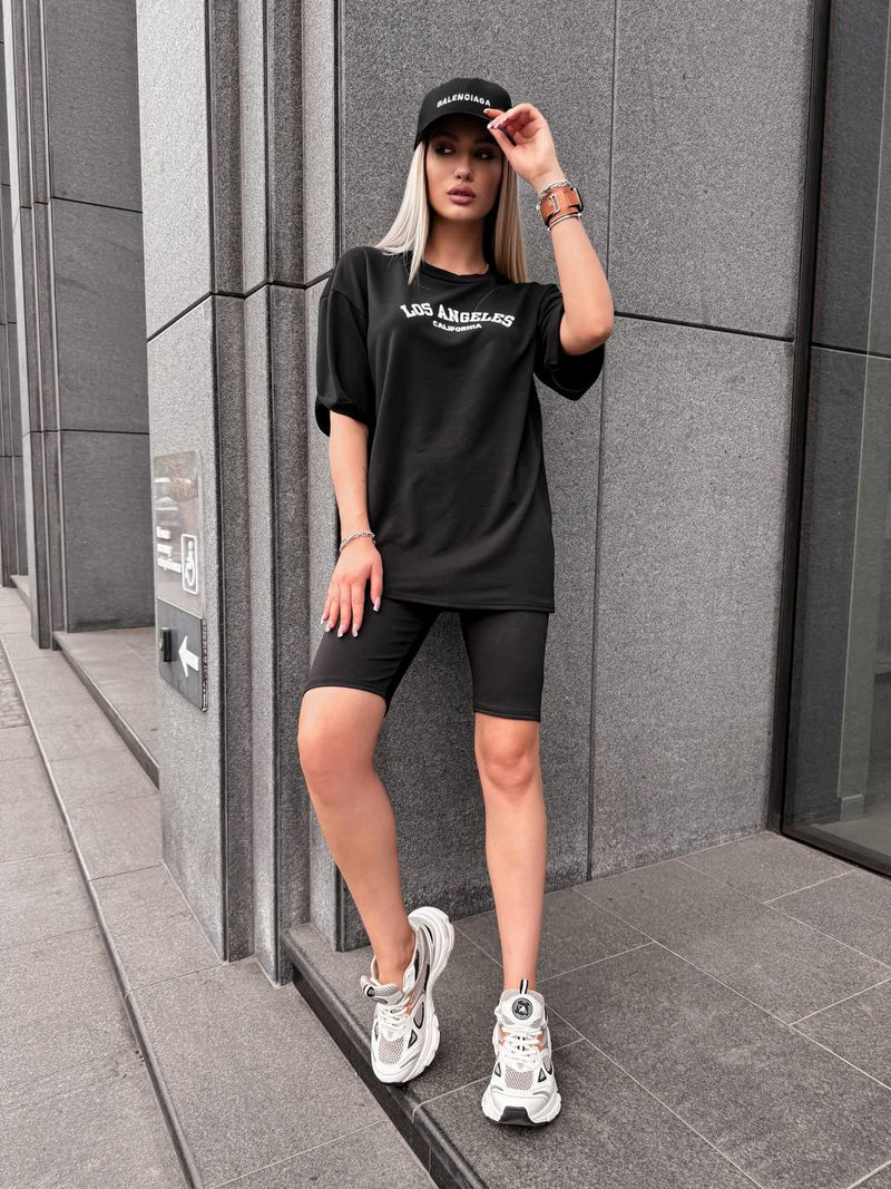 Loose Tee + Bike Shorts