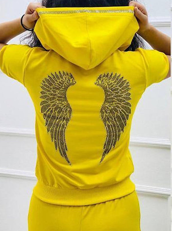 striking sportswear set angel wings -