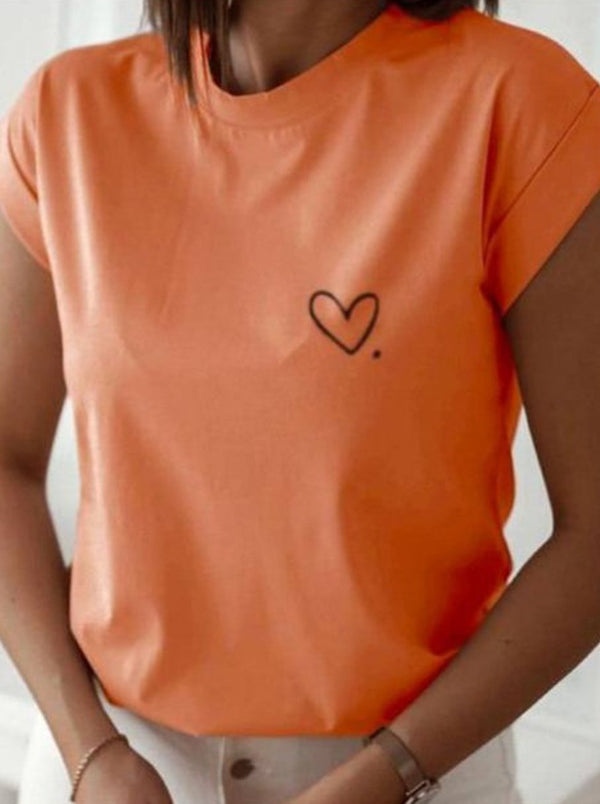 trendy comfortable heart tshirts